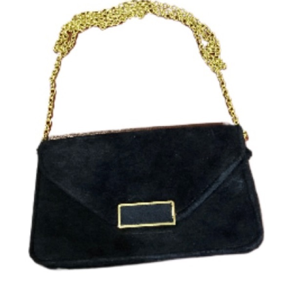 Handbags - EUC Vintage Mini Faux Suede Crossbody Purse